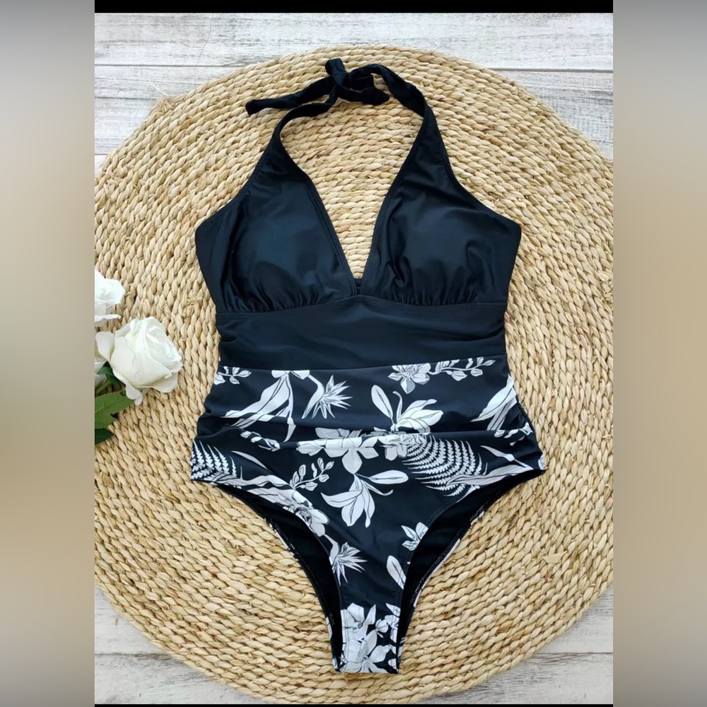 One Piece Halter Bathing Suit